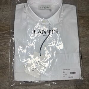 Lanvin Paris White Men's Shirt Classic Luxury Designer